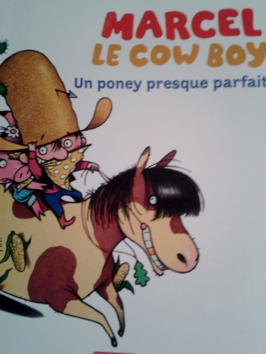 livre d'enfant, cow boy poney