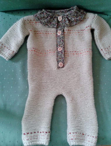 tricot bébé, combinaison tricot bébé