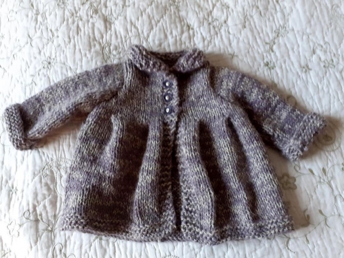 tricot, manteau bébé, la Malle aux Mailles, modèle gratuit bébé